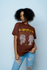 Wohzoh 'Blacks Got It All' Tee - Brown