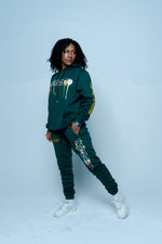 Wohzoh 'Fight For Your Ambition' Jogging Suit - Green