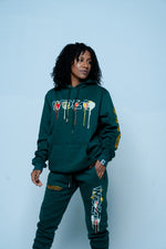 Wohzoh 'Fight For Your Ambition' Jogging Suit - Green