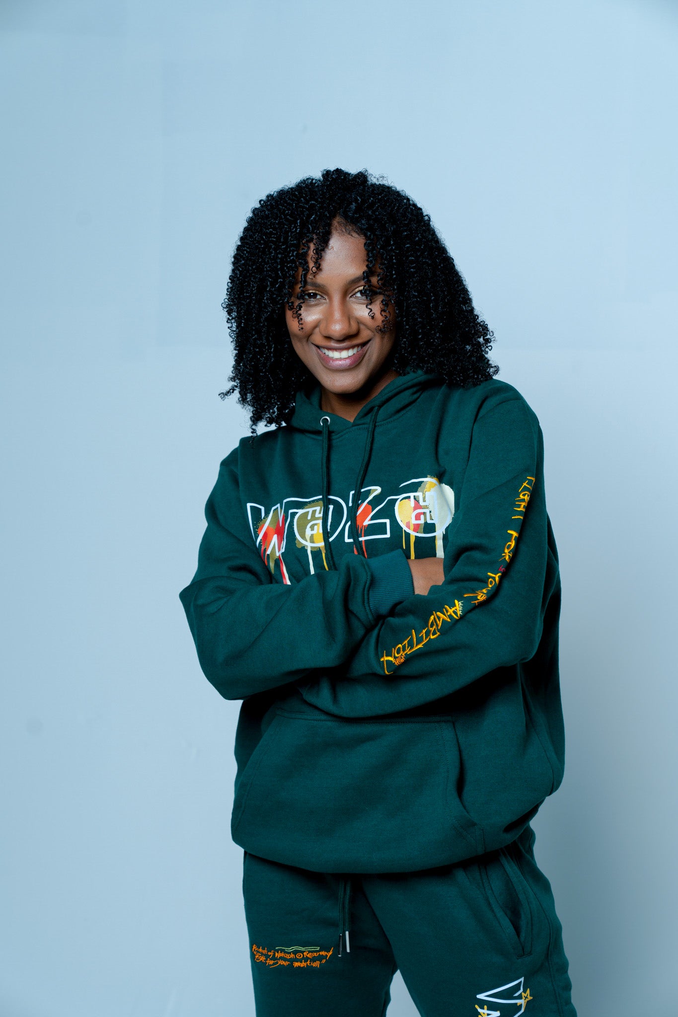 Wohzoh 'Fight For Your Ambition' Hoodie - Green