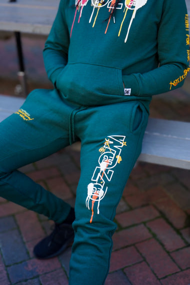 Wohzoh 'Fight For Your Ambition' Jogger - Green