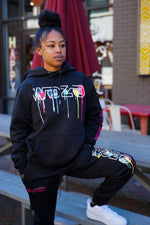 Wohzoh 'Fight For Your Ambition' Jogger - Jet Black