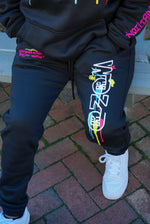 Wohzoh 'Fight For Your Ambition' Jogger - Jet Black